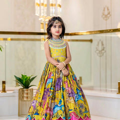 Beautiful Kids Gown Set  Full Stitched New Launching OC-228