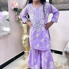 New Designer Heavy Rayon Cottonn Top-Shararaa OC-140 parpal