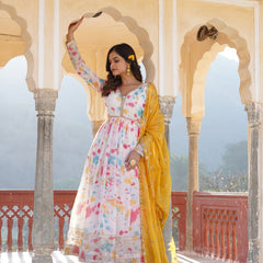 Premium Quality Malti Anarkali Suit Set