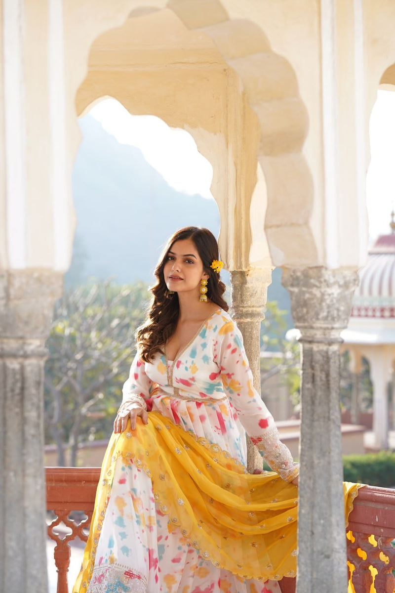 Premium Quality Malti Anarkali Suit Set