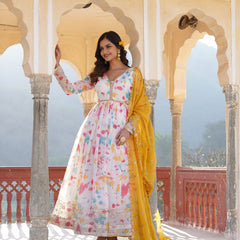 Premium Quality Malti Anarkali Suit Set