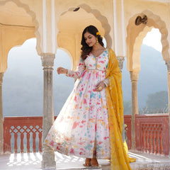 Premium Quality Malti Anarkali Suit Set