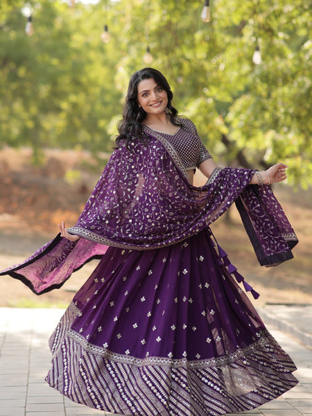 Karnavi's Heavy Embroidered Lehenga Choli