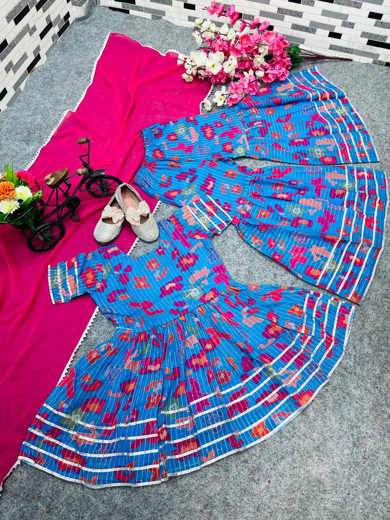 NEW DESIGNER EMBROIDERY SIQUNCE WORK TOP-SARARA AND DUPATTAA OC-149