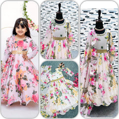 New Designer Heavy Fox Georgette Digital Print Gownn OC-142