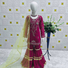 TRENDING  TOP WITH  SHARARA AND DUPATTAA OC-205