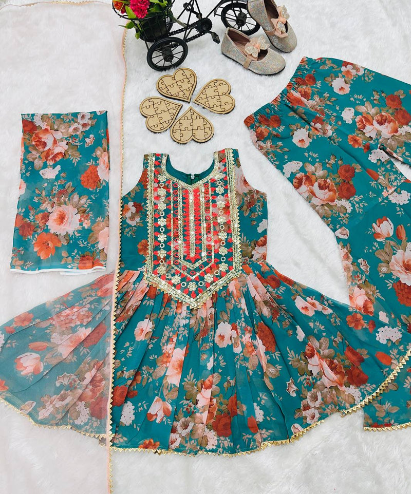 TOP WITH SARARAA AND DUPATTAA FULL STTICHED OC-184