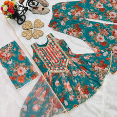 TOP WITH SARARAA AND DUPATTAA FULL STTICHED OC-184