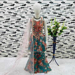 TOP WITH SARARAA AND DUPATTAA FULL STTICHED OC-184