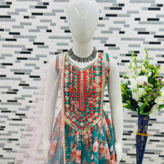 TOP WITH SARARAA AND DUPATTAA FULL STTICHED OC-184