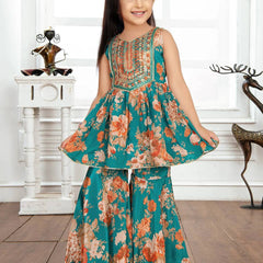 TOP WITH SARARAA AND DUPATTAA FULL STTICHED OC-184