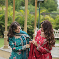 SIYA'S PREMIUM DESIGNER READYMADE KURTI-PLAZOO-DUPATTA ka-1125