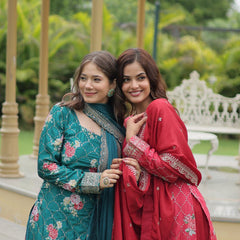 SIYA'S PREMIUM DESIGNER READYMADE KURTI-PLAZOO-DUPATTA ka-1125