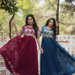 PREMIUM DESIGNER READYMADE GOWN KA-1105