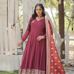 NEW CLASS GOWN-WITH-DUPATTA COLLECTIONS LW-9184
