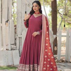 NEW CLASS GOWN-WITH-DUPATTA COLLECTIONS LW-9184