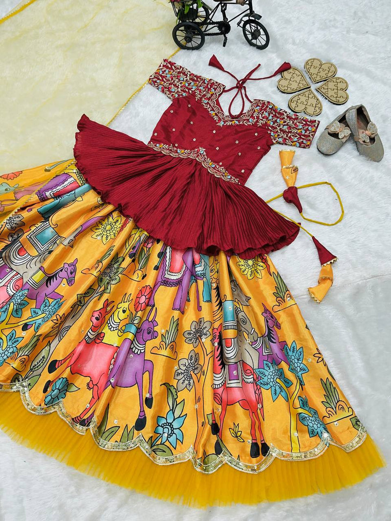 NEW DESIGNER KEDIYA STYLE LAHENGAA SET FULLY STTICHED OC-197 Master