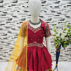 NEW DESIGNER KEDIYA STYLE LAHENGAA SET FULLY STTICHED OC-197 Master