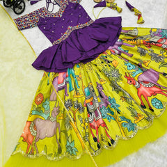 NEW DESIGNER KEDIYA STYLE LAHENGAa SET FULLY STTICHED OC-197