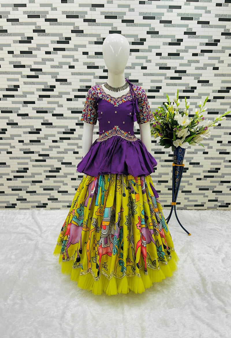 NEW DESIGNER KEDIYA STYLE LAHENGAa SET FULLY STTICHED OC-197