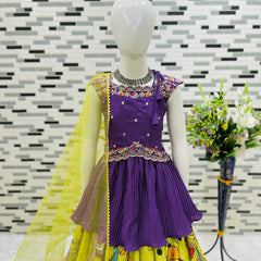 NEW DESIGNER KEDIYA STYLE LAHENGAA SET FULLY STTICHED OC-199