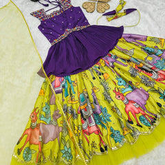 NEW DESIGNER KEDIYA STYLE LAHENGAA SET FULLY STTICHED OC-199