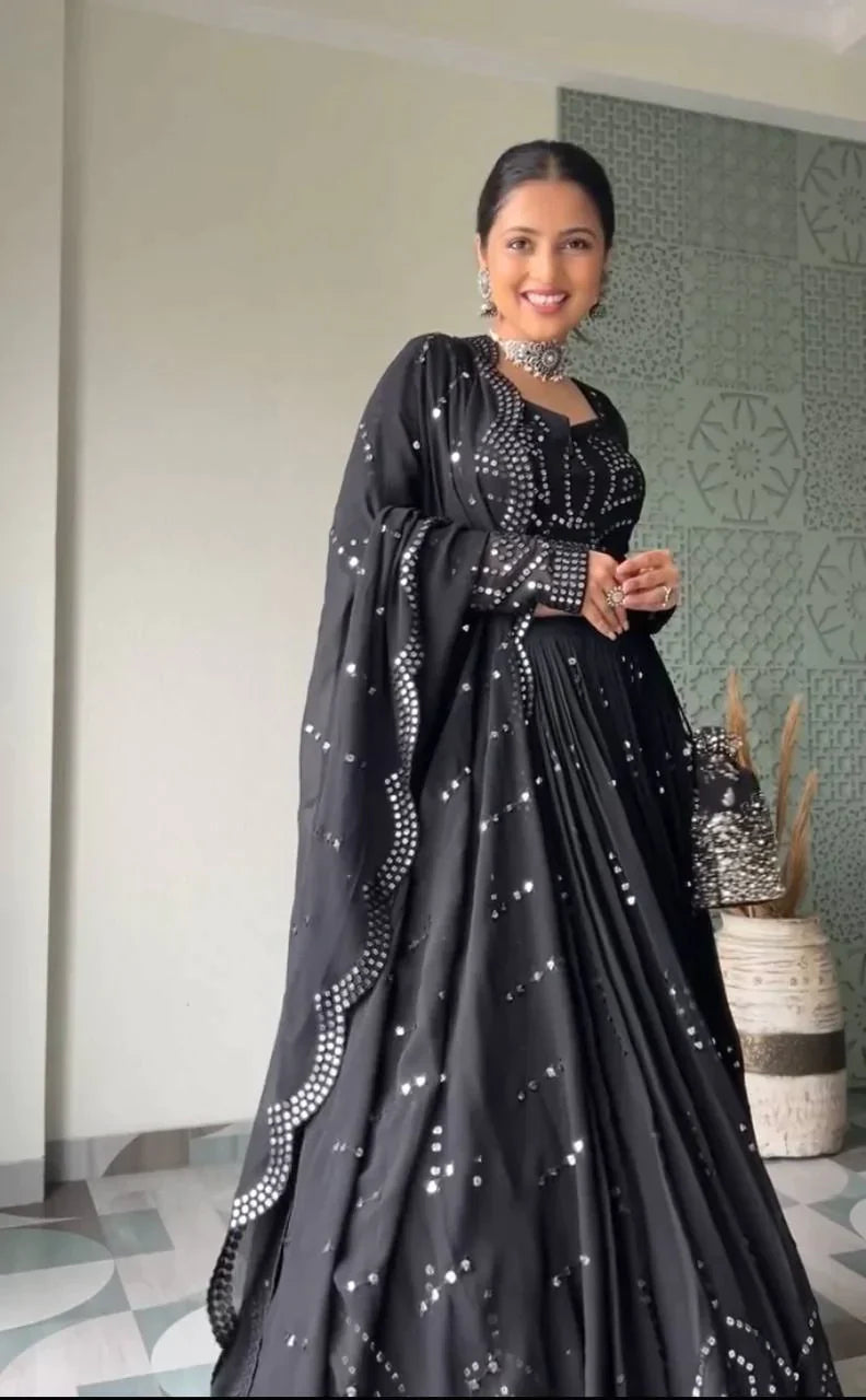 Beutiful Black Coloured Lehenga Choli