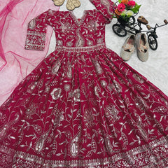 Launching New Collection Beautifull Kids Gownn Set OC-206