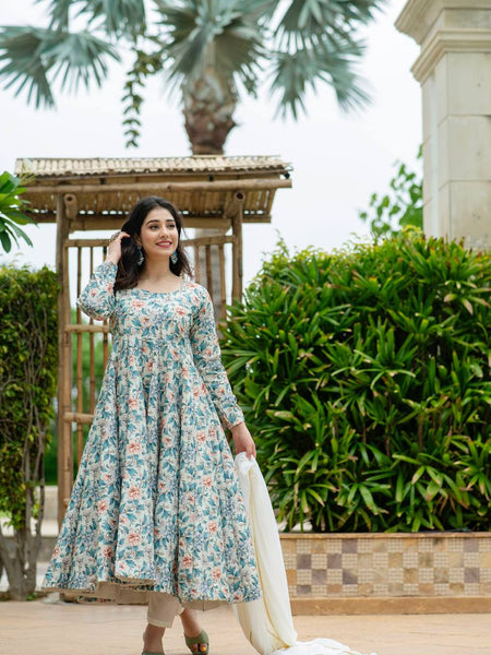 Ishika's Premium Anarkali Suit Set