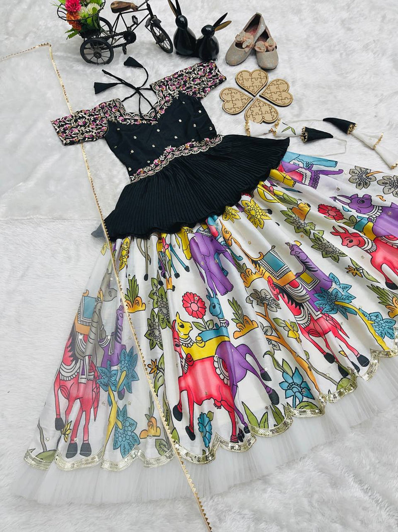 NEW DESIGNER  LAHENGA SET FULLY STTICHED OC-208 Off-White