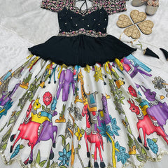 NEW DESIGNER  LAHENGA SET FULLY STTICHED OC-208 Off-White