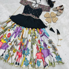 NEW DESIGNER  LAHENGA SET FULLY STTICHED OC-208 Off-White