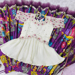 NEW DESIGNER  LAHENGA SET FULLY STTICHED OC-208 Bit