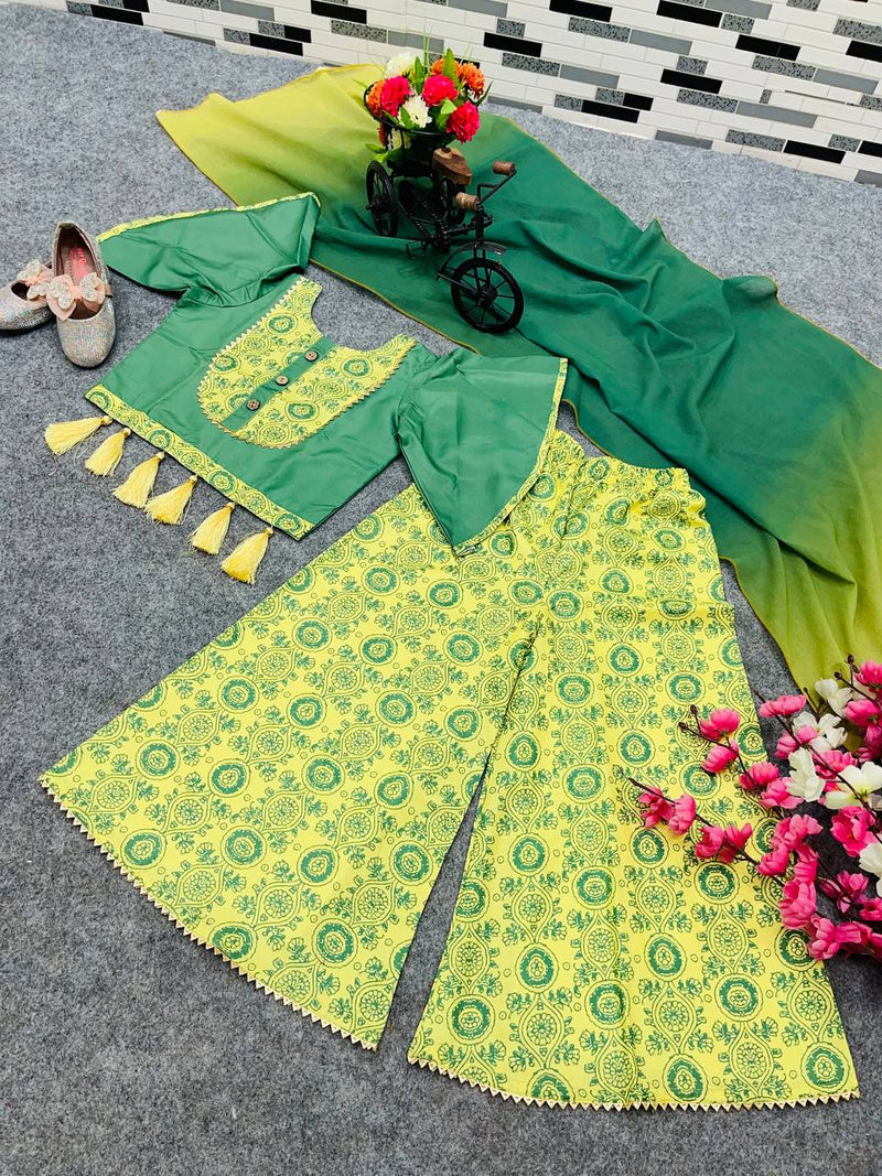 New Designer Heavy American Crepe Choli-Shararaa With Dupattaa OC-145