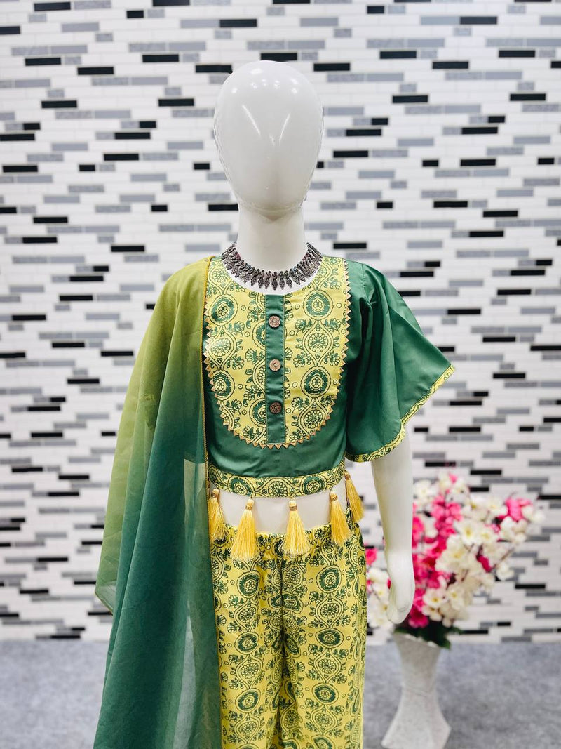 New Designer Heavy American Crepe Choli-Shararaa With Dupattaa OC-145