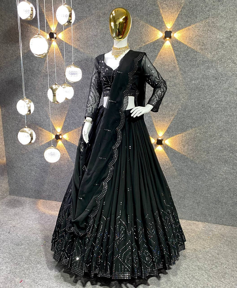 Beutiful Black Coloured Lehenga Choli