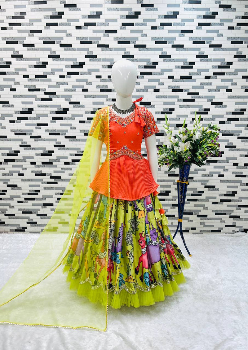 NEW DESIGNER KEDIYA STYLE LAHENGAA SET FULLY STTICHED OC-200