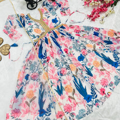 New Designer Heavy Fox Georgette Gownn OC-155