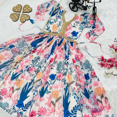 New Designer Heavy Fox Georgette Gownn OC-155