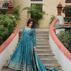 PIYA'S PREMIUM DESIGNER READYMADE TOP-SHARARA-DUPATTA LW-9193