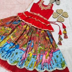 NEW DESIGNER KEDIYA STYLE LAHENGAA SET FULLY STTICHED OC-189