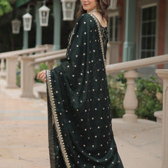 Avni's Designer Readymade Kurti Plazoo Dupatta Set-TD-159