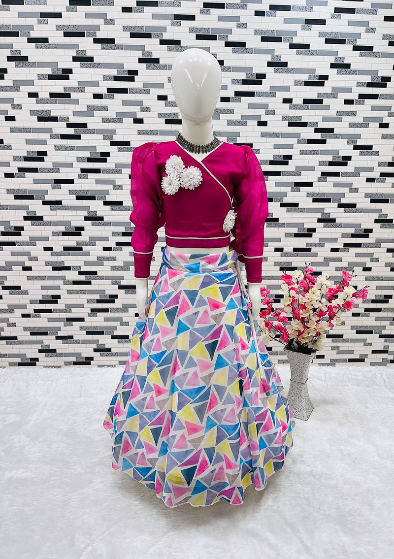 New Designer Heavy Organja Silk Lehengaa -Choli OC-158