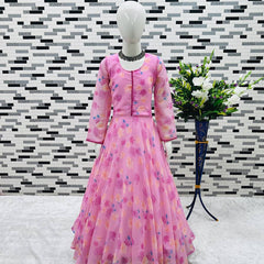 Launching New Collection Beautiful Kids Gownn Set OC-191