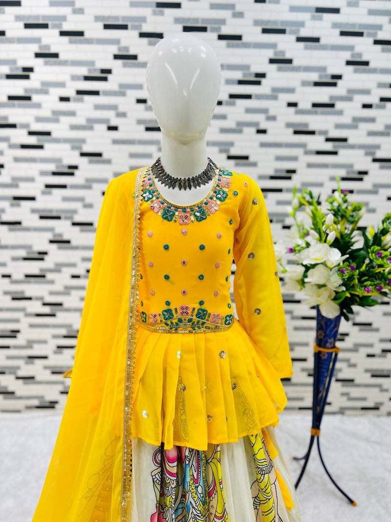 KEDIYA STYLE LAHENGAA SET FULLY STTICHED  OC-185