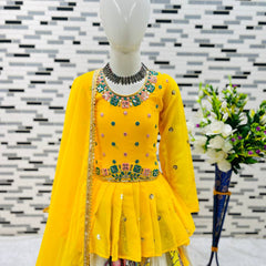 KEDIYA STYLE LAHENGAA SET FULLY STTICHED  OC-185