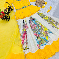 KEDIYA STYLE LAHENGAA SET FULLY STTICHED  OC-185