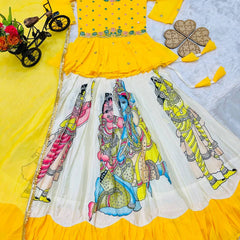 KEDIYA STYLE LAHENGAA SET FULLY STTICHED  OC-185