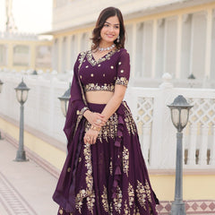 Jhanvi's Premium Quality Lehenga Choli With Fully Flaired