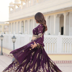 Jhanvi's Premium Quality Lehenga Choli With Fully Flaired